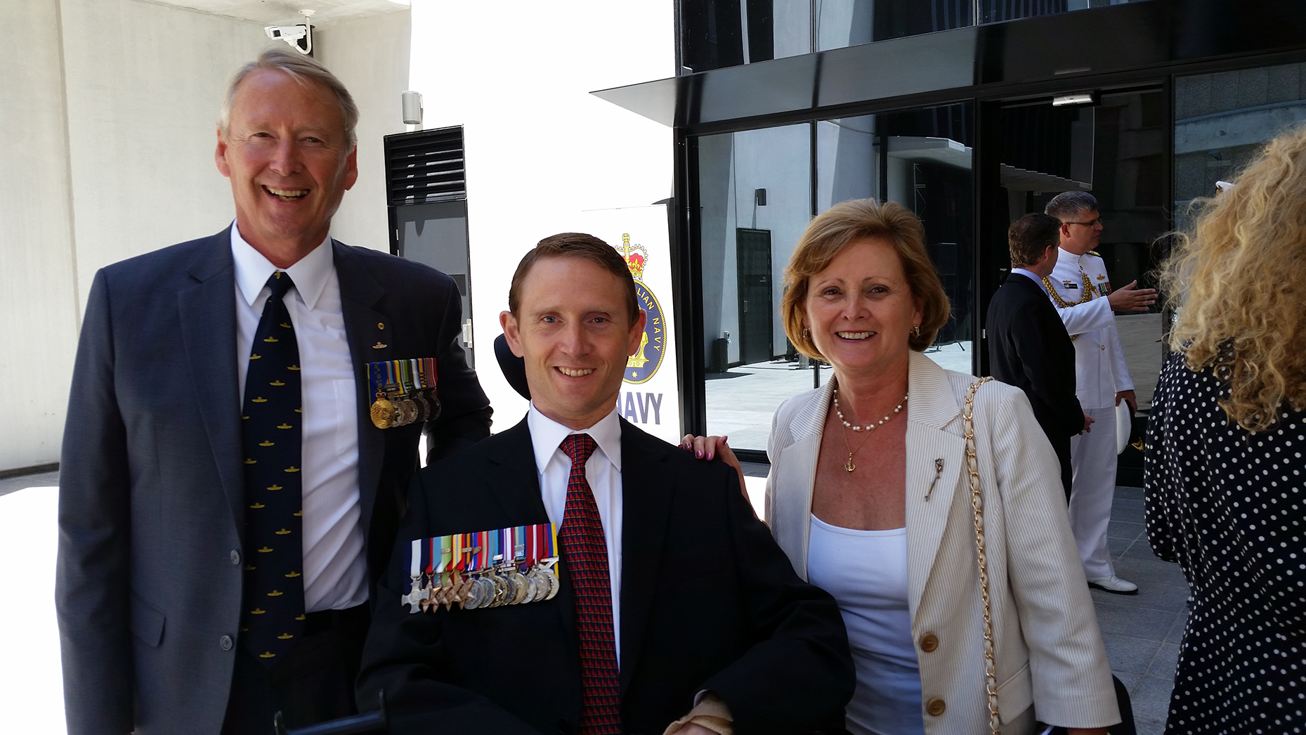Brian Helen and Ben Robertson at Naming Ceremony
